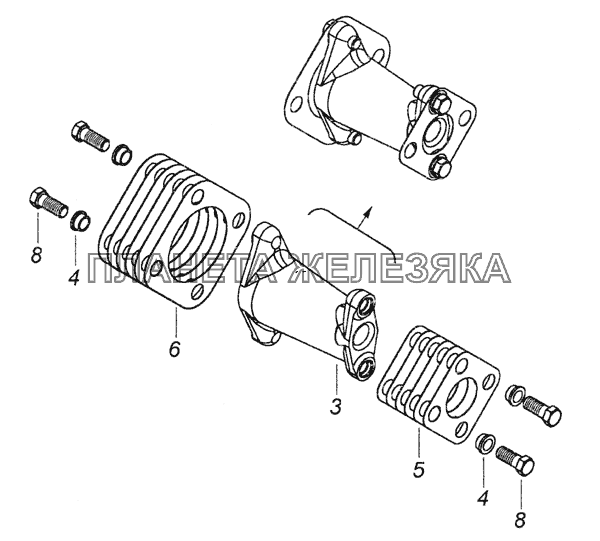 740.37-1111050 Вал привода ТНВД КамАЗ-6520 (Euro-2, 3)